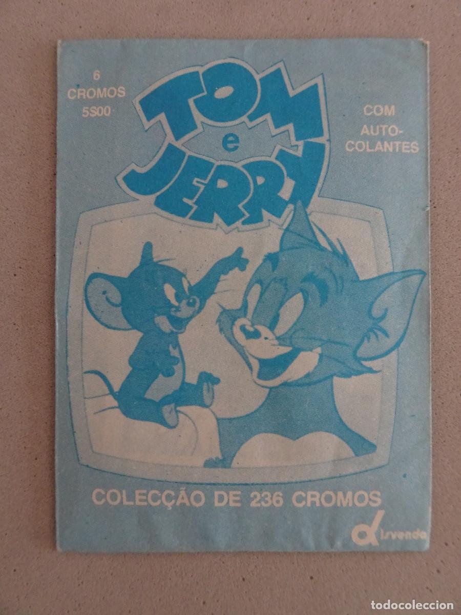 Coleccionismo Cromos antiguos: Sobre cromos sin abrir - cartera cromos cerrada - Tom e Jerry coleccion portuguesa
