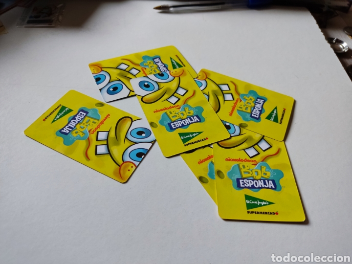 Coleccionismo cromos antiguos: 6 cromos Bob esponja uno repe - Foto 2
