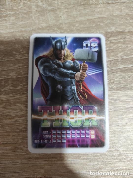 Coleccionismo cromos antiguos: Cromo coleccion carrefour 2022 Marvel descubre tu poder N&deg; 5 Thor - Foto 1