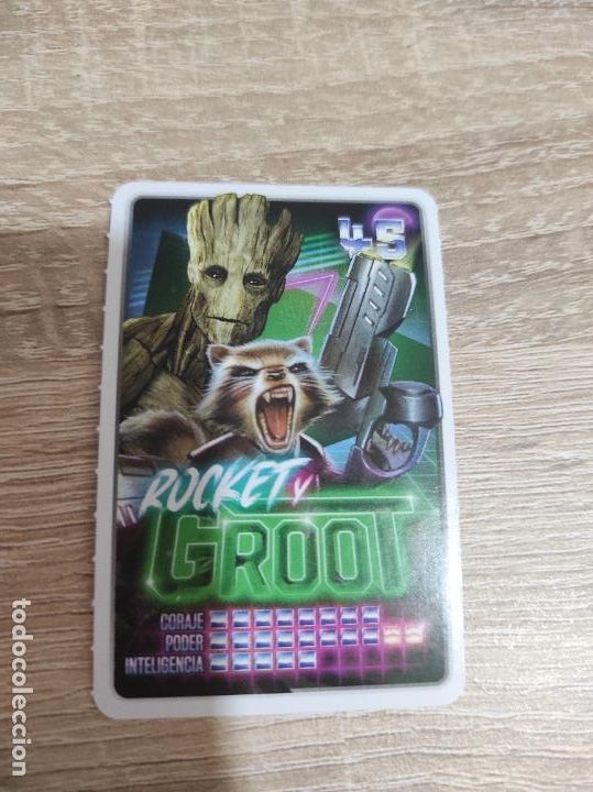 Coleccionismo cromos antiguos: Cromo coleccion carrefour 2022 Marvel descubre tu poder N&deg; 45 Rocket Groot - Foto 1