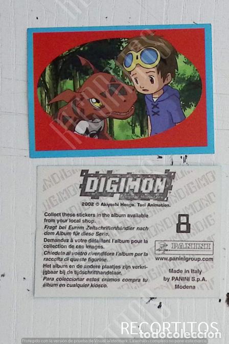 Coleccionismo cromos antiguos: DIGIMON 3 PANINI CROMO N 8 - Foto 1