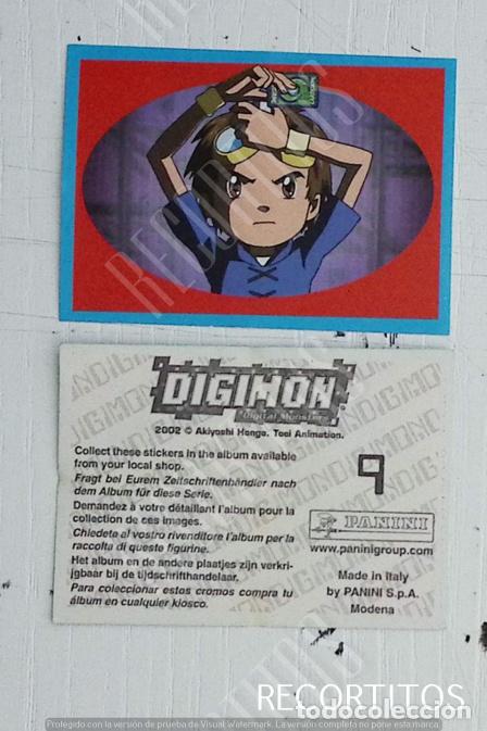 Coleccionismo cromos antiguos: DIGIMON 3 PANINI CROMO N 9 - Foto 1