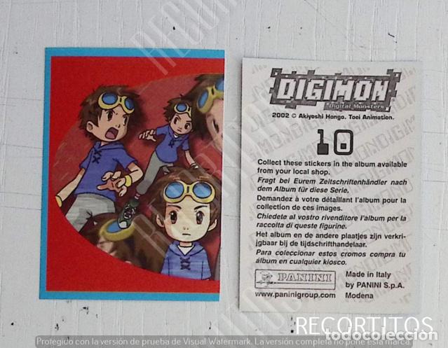 Coleccionismo cromos antiguos: DIGIMON 3 PANINI CROMO N 10 - Foto 1