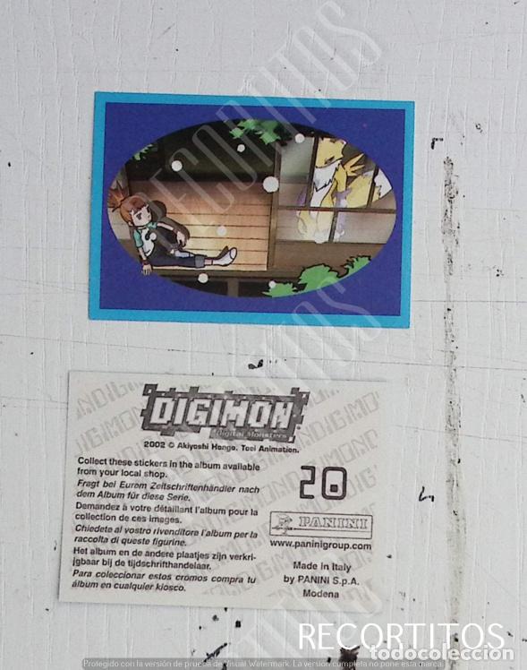 Coleccionismo cromos antiguos: DIGIMON 3 PANINI CROMO N 20 - Foto 1