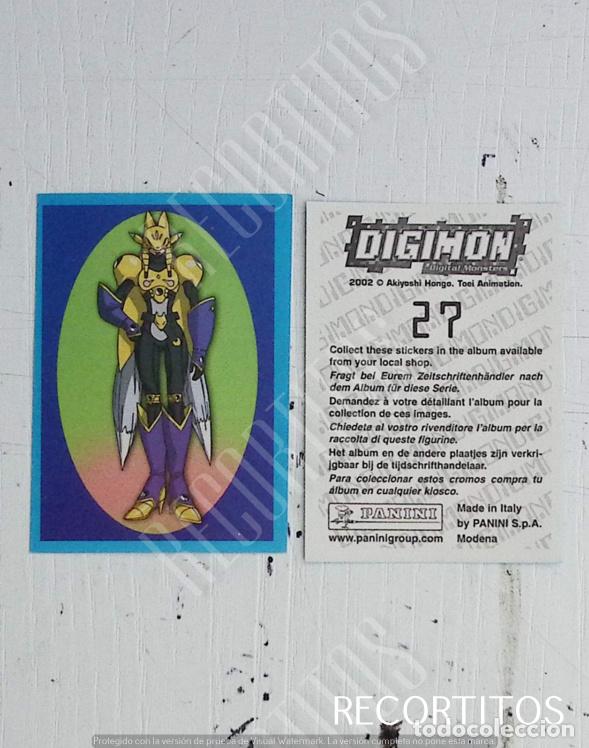Coleccionismo cromos antiguos: DIGIMON 3 PANINI CROMO N 27 - Foto 1