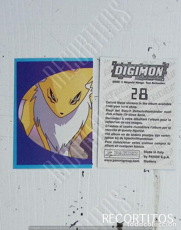Coleccionismo cromos antiguos: DIGIMON 3 PANINI CROMO N 28 - Foto 1
