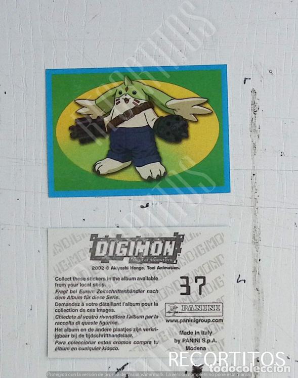Coleccionismo cromos antiguos: DIGIMON 3 PANINI CROMO N 37 - Foto 1