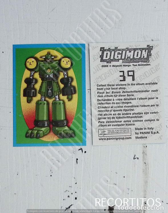 Coleccionismo cromos antiguos: DIGIMON 3 PANINI CROMO N 39 - Foto 1
