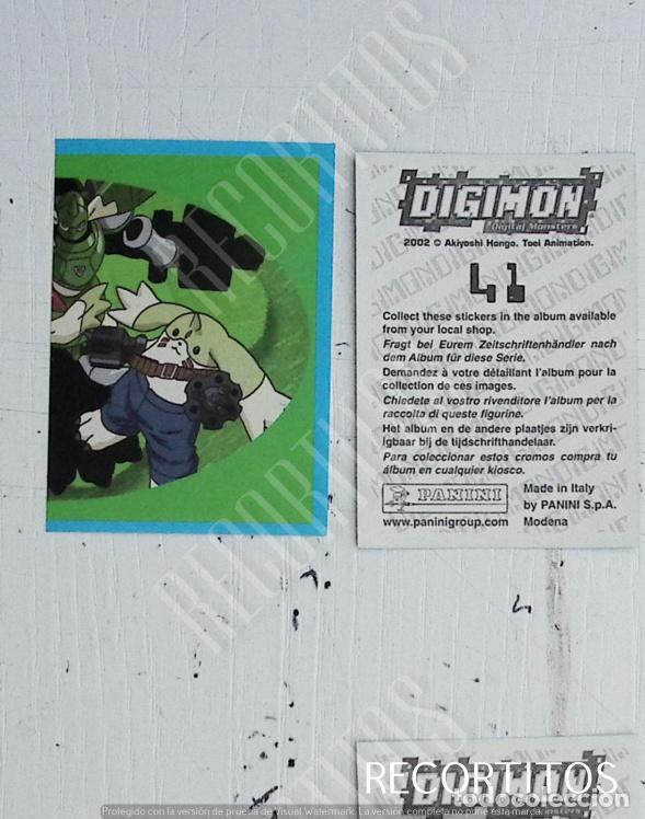 Coleccionismo cromos antiguos: DIGIMON 3 PANINI CROMO N 41 - Foto 1