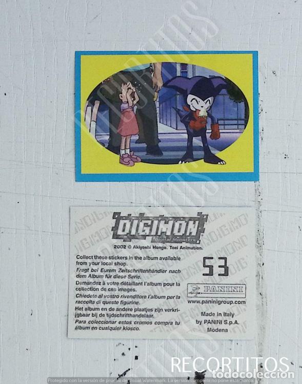 Coleccionismo cromos antiguos: DIGIMON 3 PANINI CROMO N 53 - Foto 1