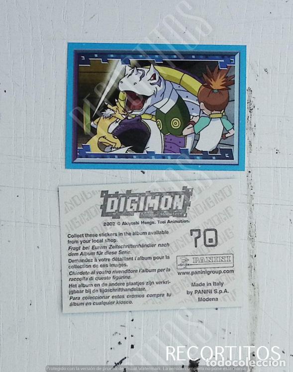 Coleccionismo cromos antiguos: DIGIMON 3 PANINI CROMO N 70 - Foto 1