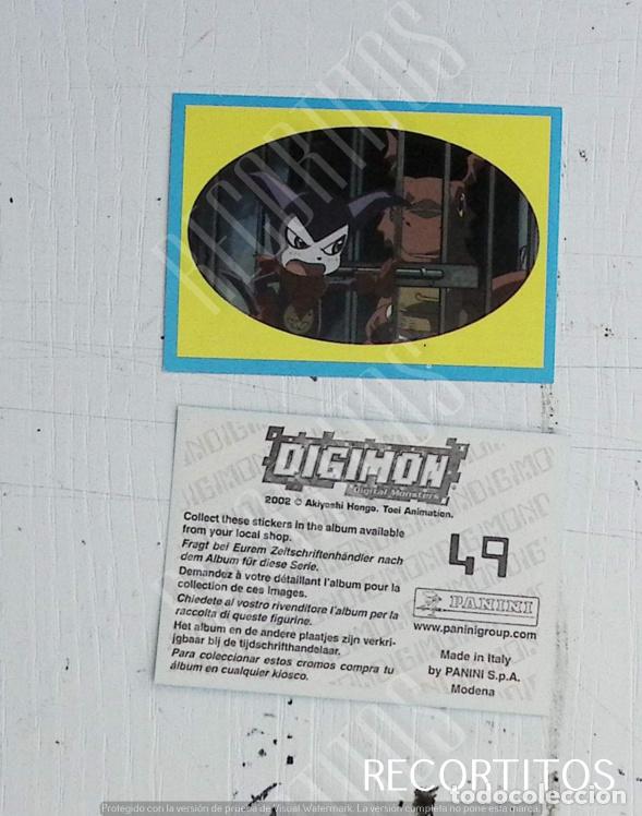 Coleccionismo cromos antiguos: DIGIMON 3 PANINI CROMO N 49 - Foto 1