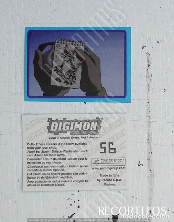 Coleccionismo cromos antiguos: DIGIMON 3 PANINI CROMO N 56 - Foto 1