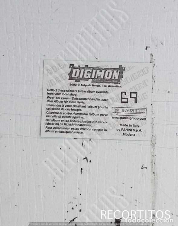 Coleccionismo cromos antiguos: DIGIMON 3 PANINI CROMO N 69 - Foto 2