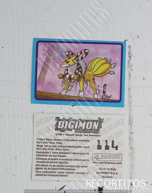 Coleccionismo cromos antiguos: DIGIMON 3 PANINI CROMO N 114 - Foto 1
