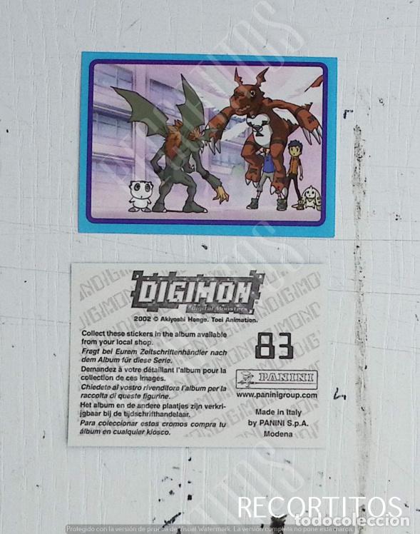 Coleccionismo cromos antiguos: DIGIMON 3 PANINI CROMO N 83 - Foto 1