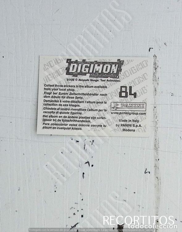 Coleccionismo cromos antiguos: DIGIMON 3 PANINI CROMO N 84 - Foto 2