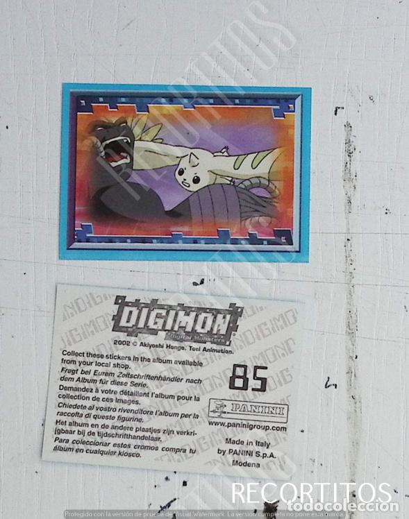 Coleccionismo cromos antiguos: DIGIMON 3 PANINI CROMO N 85 - Foto 1