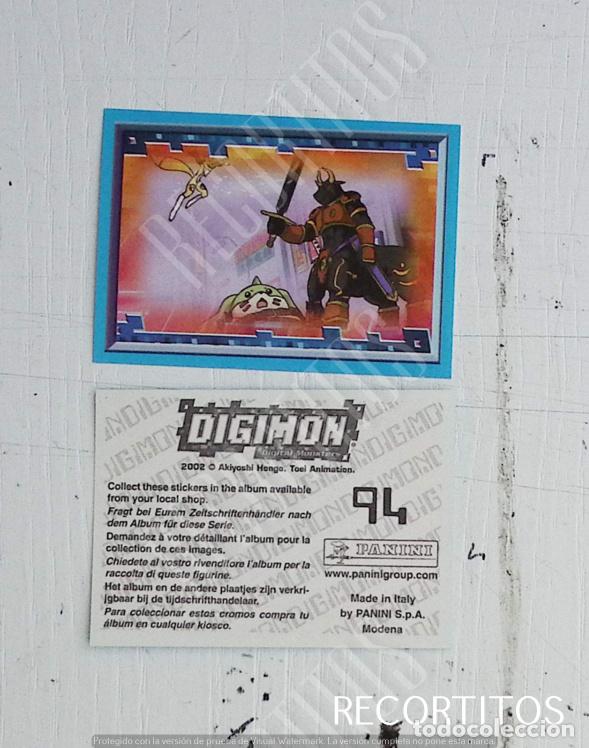 Coleccionismo cromos antiguos: DIGIMON 3 PANINI CROMO N 94 - Foto 1