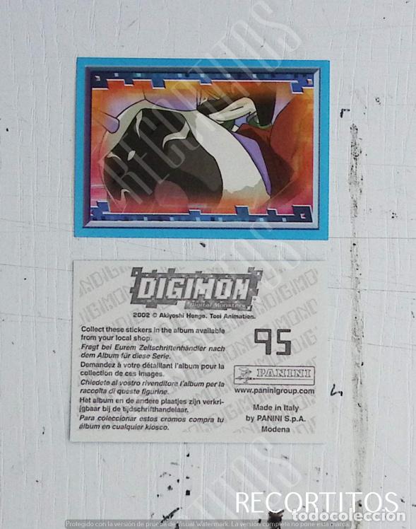 Coleccionismo cromos antiguos: DIGIMON 3 PANINI CROMO N 95 - Foto 1