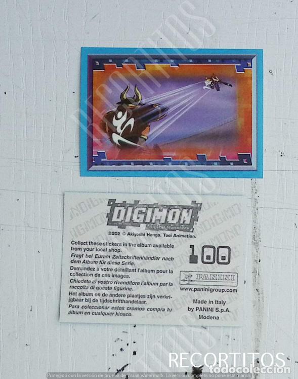 Coleccionismo cromos antiguos: DIGIMON 3 PANINI CROMO N 100 - Foto 1