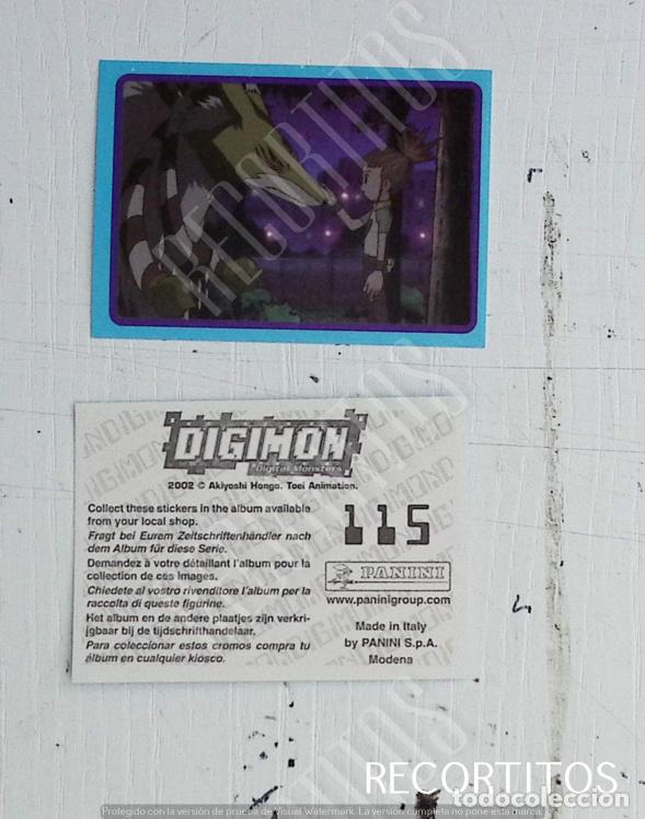 Coleccionismo cromos antiguos: DIGIMON 3 PANINI CROMO N 115 - Foto 1