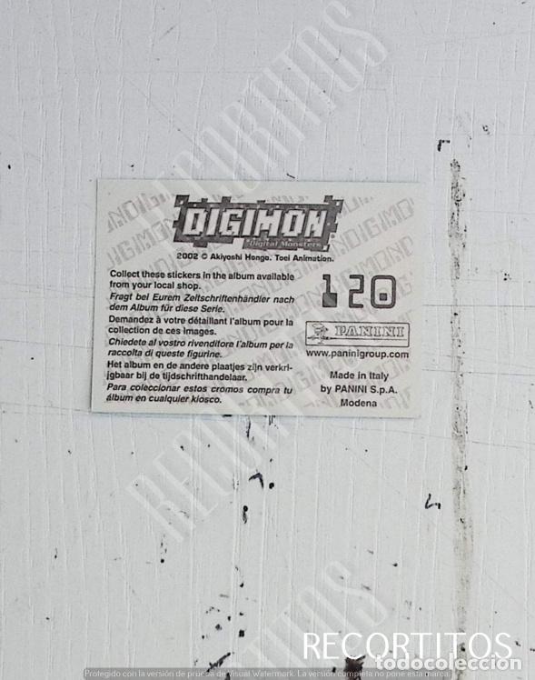 Coleccionismo cromos antiguos: DIGIMON 3 PANINI CROMO N 120 - Foto 2