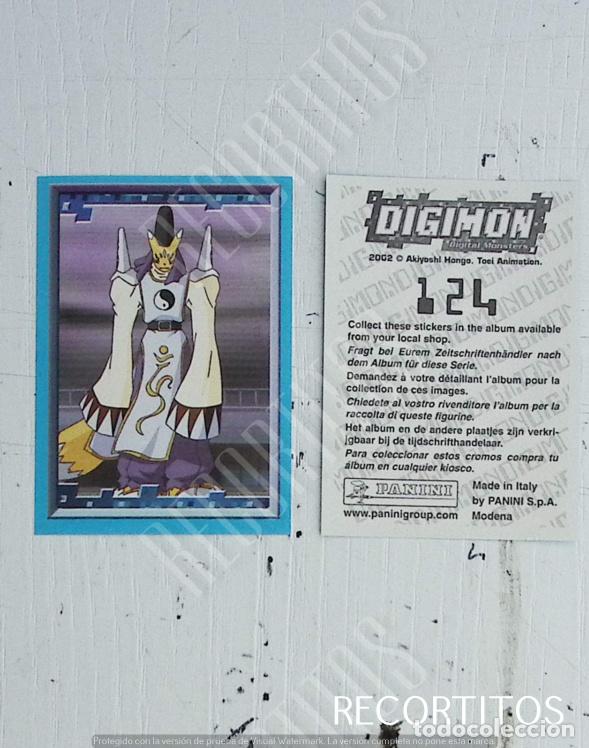 Coleccionismo cromos antiguos: DIGIMON 3 PANINI CROMO N 124 - Foto 1