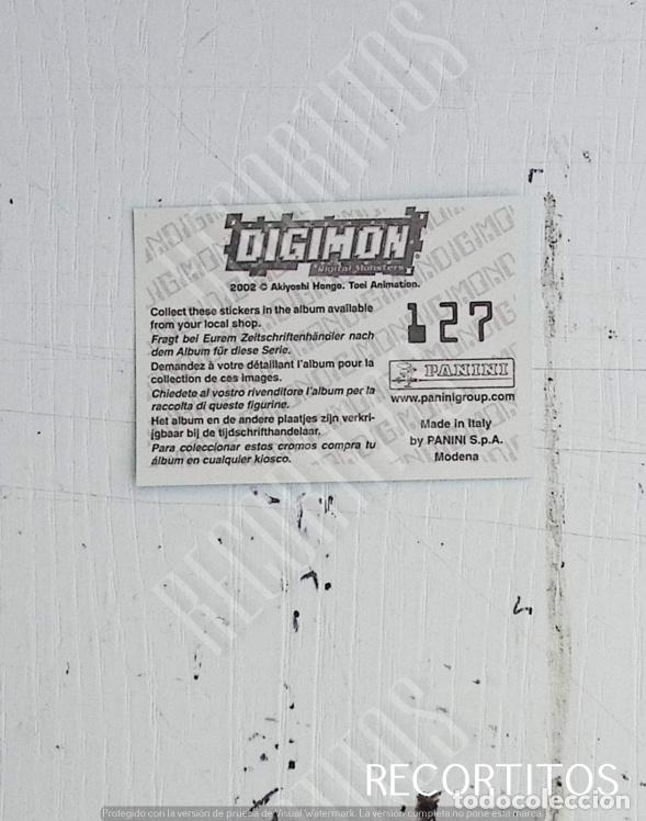 Coleccionismo cromos antiguos: DIGIMON 3 PANINI CROMO N 127 - Foto 2