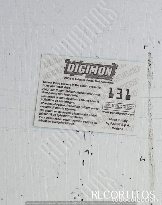 Coleccionismo cromos antiguos: DIGIMON 3 PANINI CROMO N 131 - Foto 2
