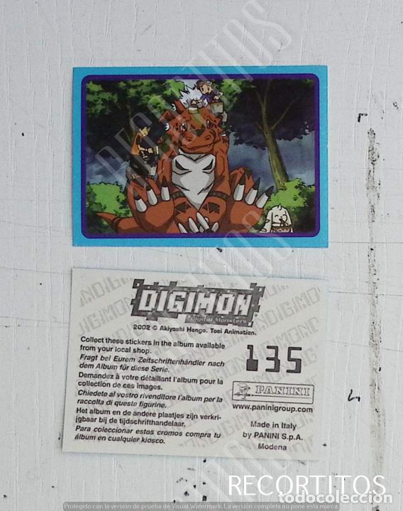 Coleccionismo cromos antiguos: DIGIMON 3 PANINI CROMO N 135 - Foto 1