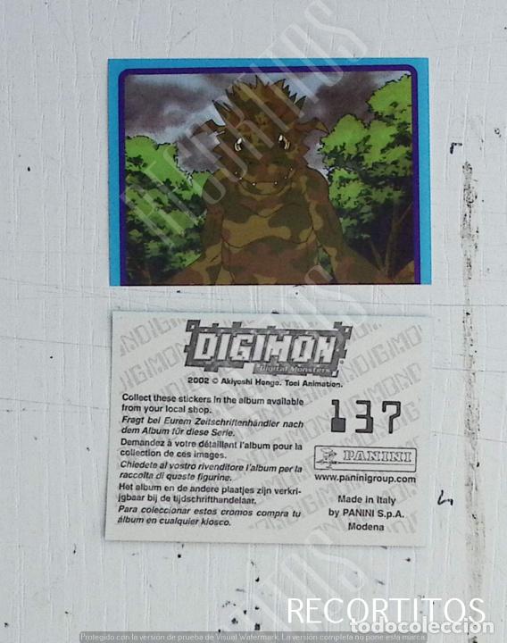 Coleccionismo cromos antiguos: DIGIMON 3 PANINI CROMO N 137 - Foto 1