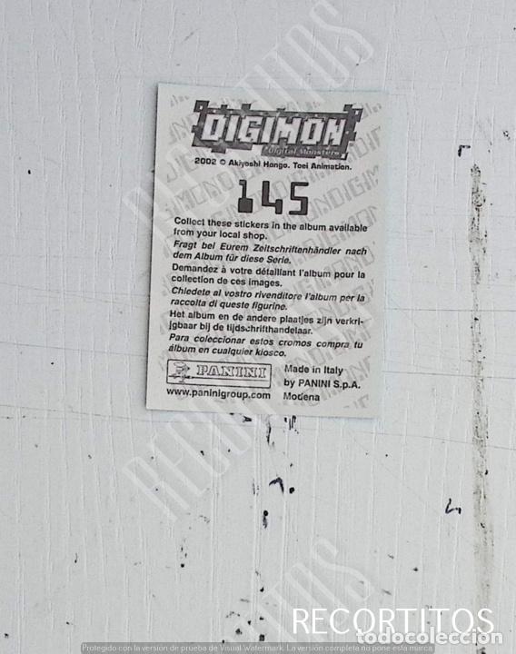 Coleccionismo cromos antiguos: DIGIMON 3 PANINI CROMO N 145 - Foto 2