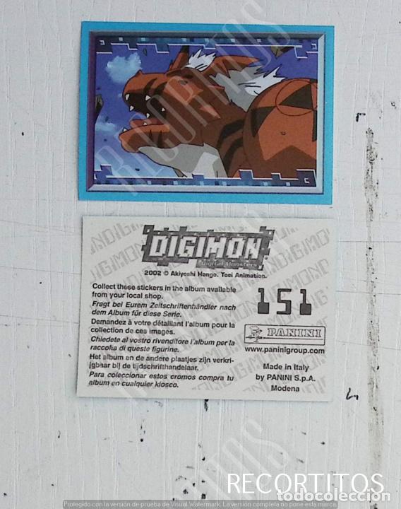 Coleccionismo cromos antiguos: DIGIMON 3 PANINI CROMO N 151 - Foto 1
