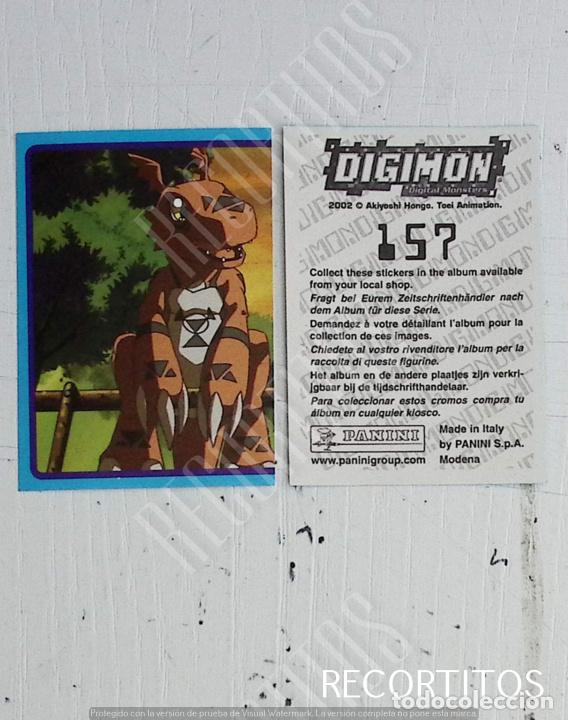 Coleccionismo cromos antiguos: DIGIMON 3 PANINI CROMO N 157 - Foto 1