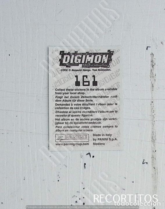 Coleccionismo cromos antiguos: DIGIMON 3 PANINI CROMO N 161 - Foto 2