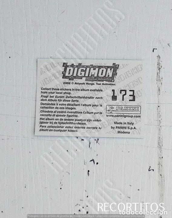 Coleccionismo cromos antiguos: DIGIMON 3 PANINI CROMO N 173 - Foto 2