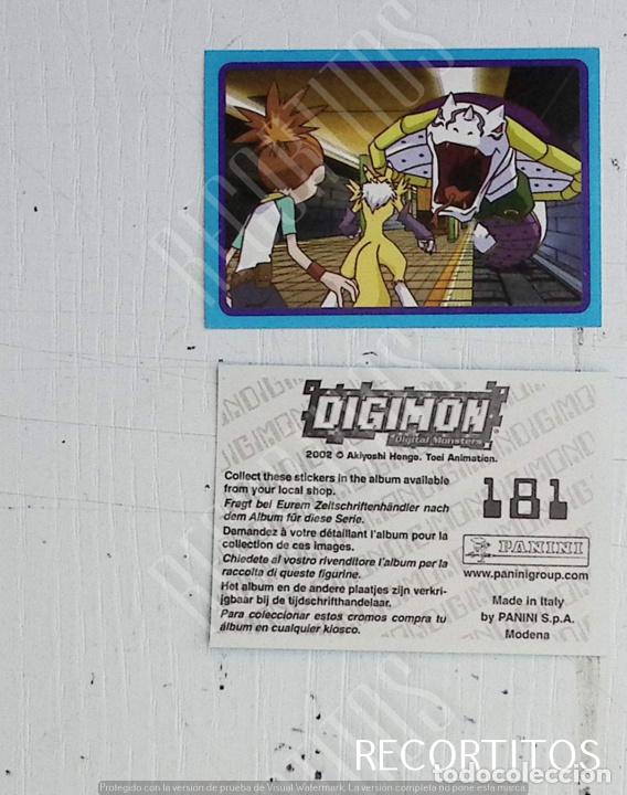 Coleccionismo cromos antiguos: DIGIMON 3 PANINI CROMO N 181 - Foto 1