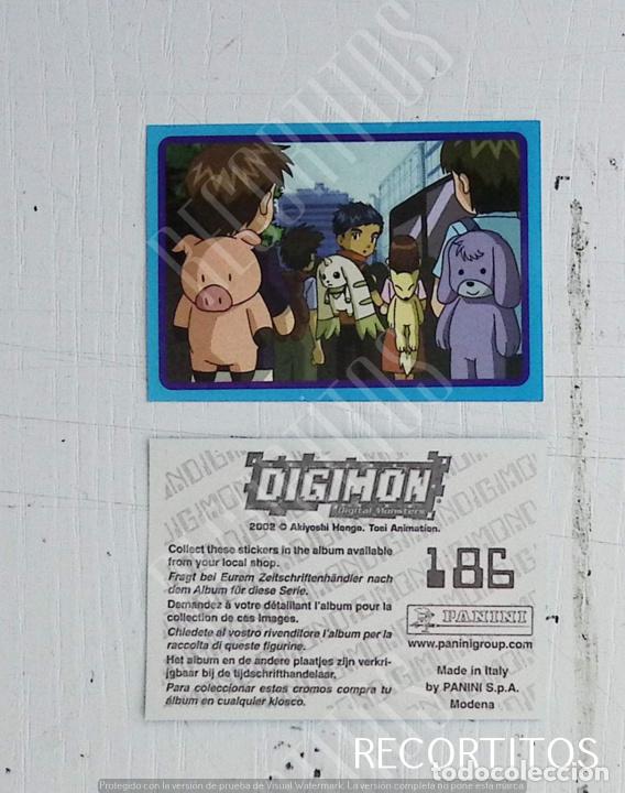 Coleccionismo cromos antiguos: DIGIMON 3 PANINI CROMO N 186 - Foto 1