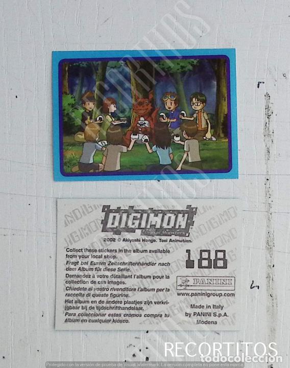 Coleccionismo cromos antiguos: DIGIMON 3 PANINI CROMO N 188 - Foto 1
