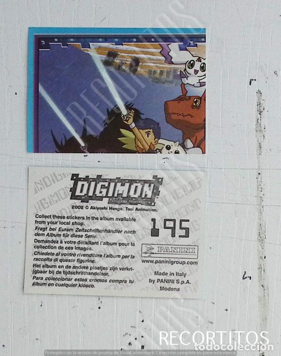Coleccionismo cromos antiguos: DIGIMON 3 PANINI CROMO N 195 - Foto 1
