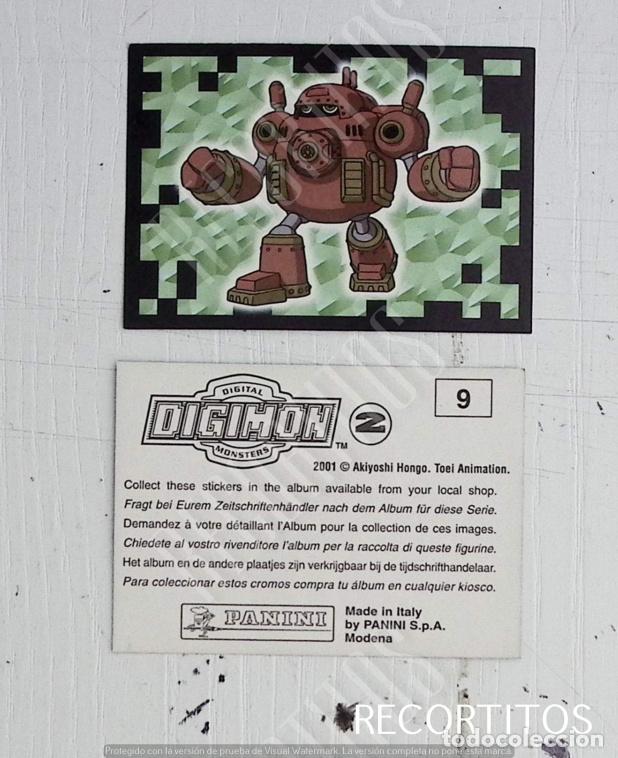Coleccionismo cromos antiguos: DIGIMON 2 PANINI CROMO N 9 - Foto 1