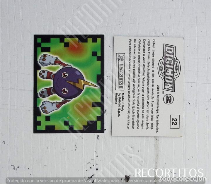 Coleccionismo cromos antiguos: DIGIMON 2 PANINI CROMO N 22 - Foto 1