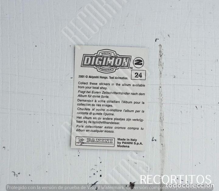 Coleccionismo cromos antiguos: DIGIMON 2 PANINI CROMO N 24 - Foto 2