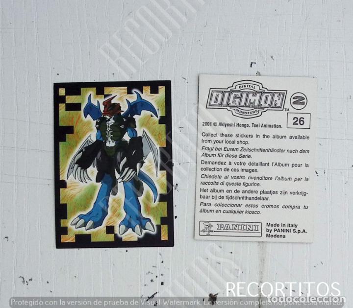 Coleccionismo cromos antiguos: DIGIMON 2 PANINI CROMO N 26 - Foto 1