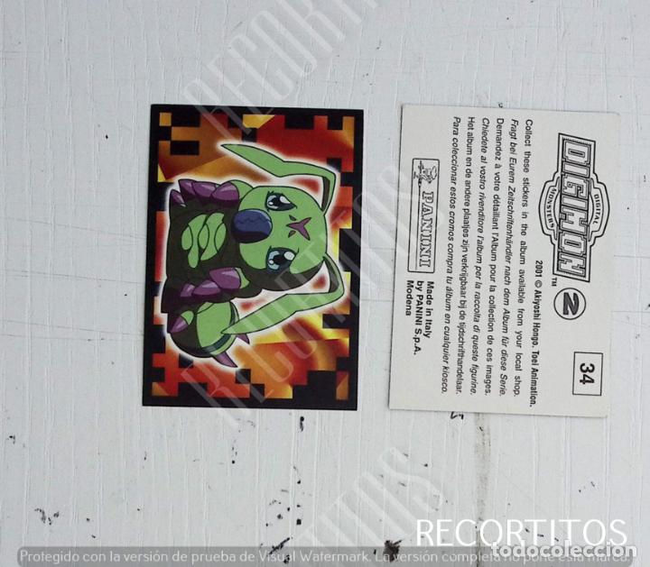 Coleccionismo cromos antiguos: DIGIMON 2 PANINI CROMO N 34 - Foto 1