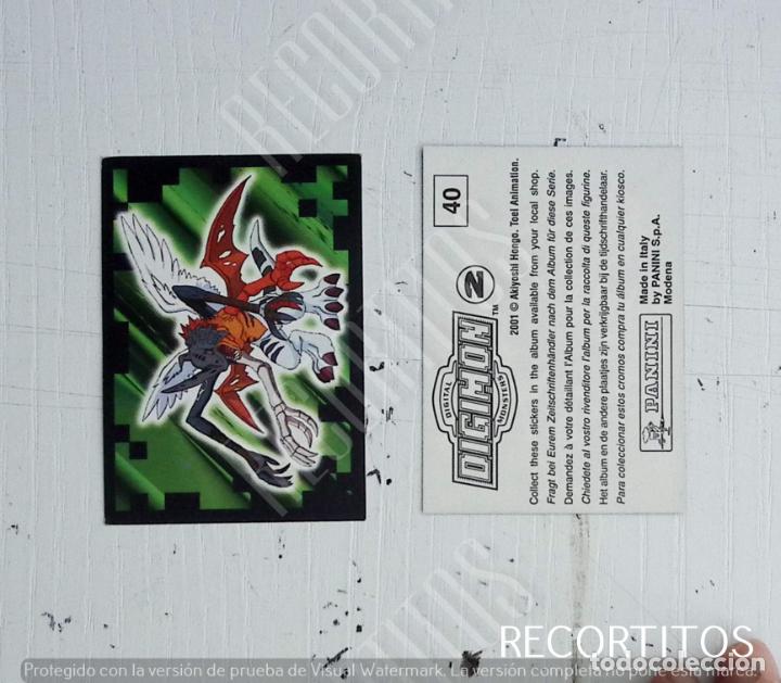 Coleccionismo cromos antiguos: DIGIMON 2 PANINI CROMO N 40 - Foto 1