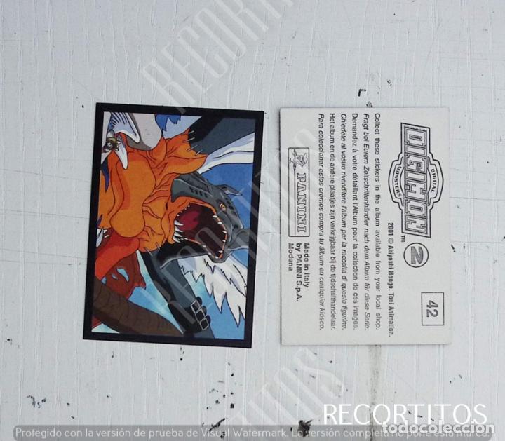Coleccionismo cromos antiguos: DIGIMON 2 PANINI CROMO N 42 - Foto 1
