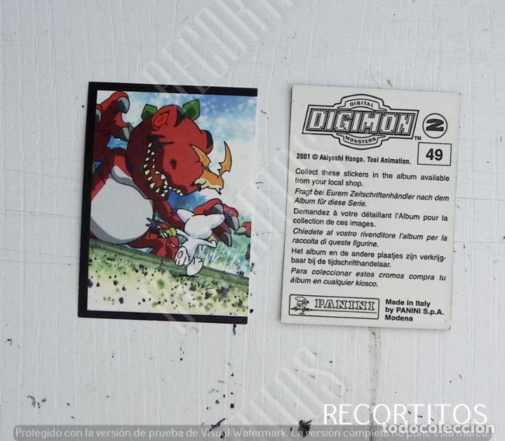 Coleccionismo cromos antiguos: DIGIMON 2 PANINI CROMO N 49 - Foto 1