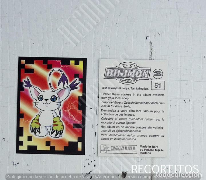 Coleccionismo cromos antiguos: DIGIMON 2 PANINI CROMO N 51 - Foto 1